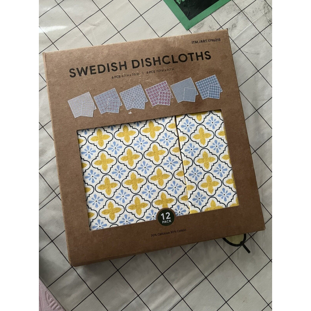 Swedish Dishcloths~FALL 12 PACK|Pattern Varies| 2 Sizes~ 6/6~ Women Owne Pick 1
